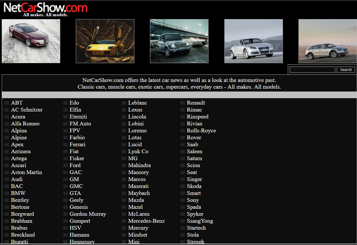 NetCarShow,汽车在线资料宝库